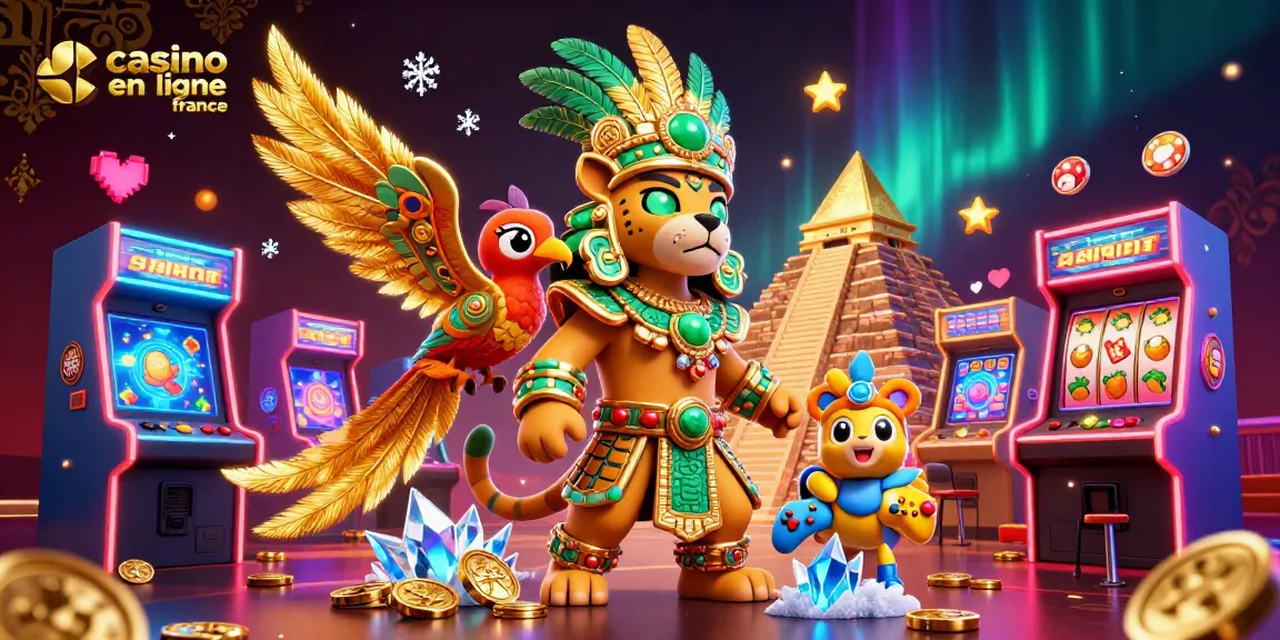 Jouez et gagnez avec le casino en ligne France à travers une scène dynamique et colorée.