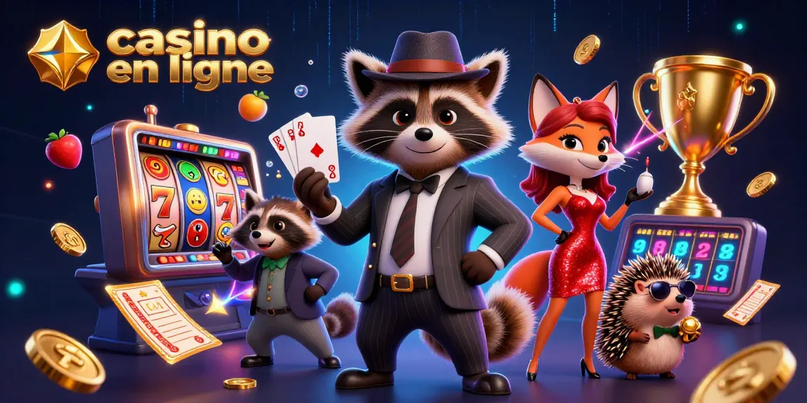 Jouez au casino en ligne avec style, entouré de joueurs fascinants et d'éléments de machines à sous.