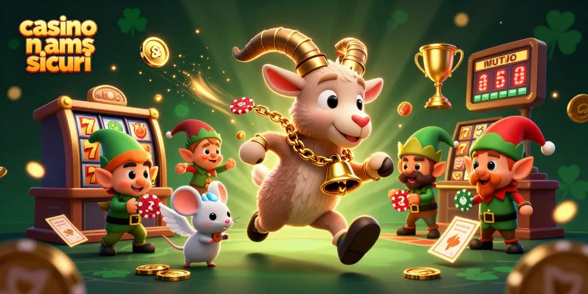 Immagine di un casinò con Krampus e chip rubati per "casino non aams sicuri"