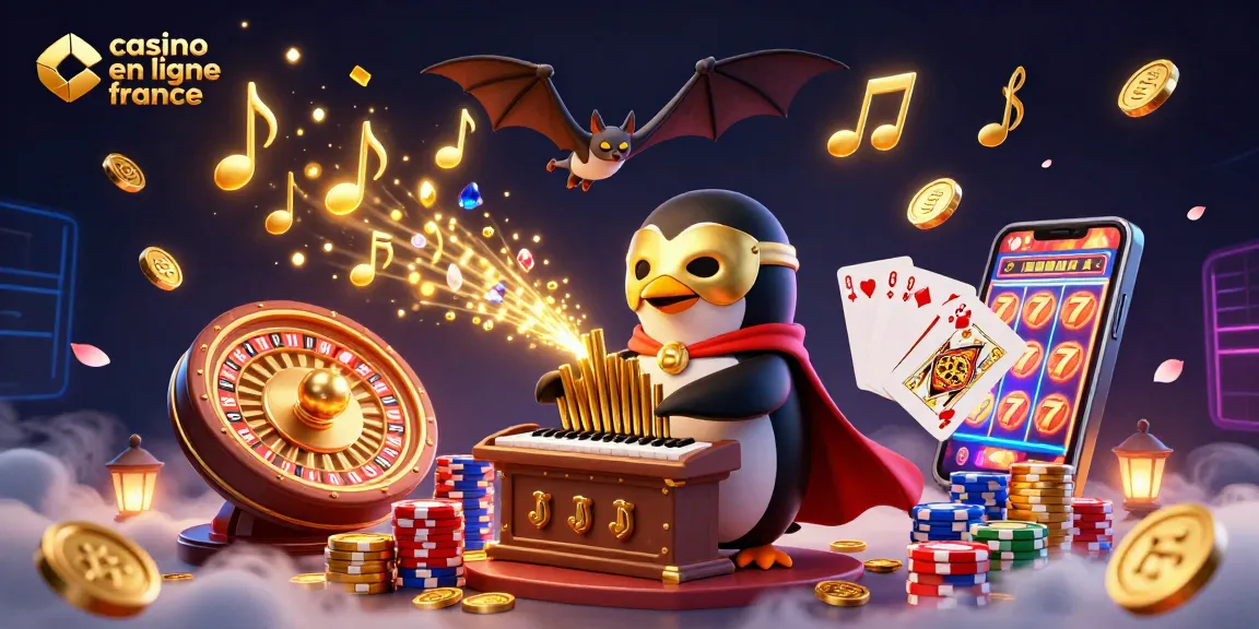 Profitez de l'expérience des jeux avec notre illustration de casino en ligne France chargée d'animations et d'excitation.