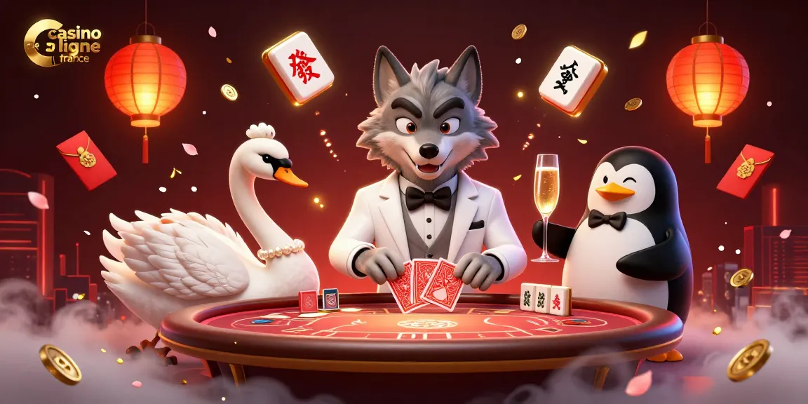 Illustration en 3D présentant des personnages de casino de manière luxueuse pour le casino en ligne france.