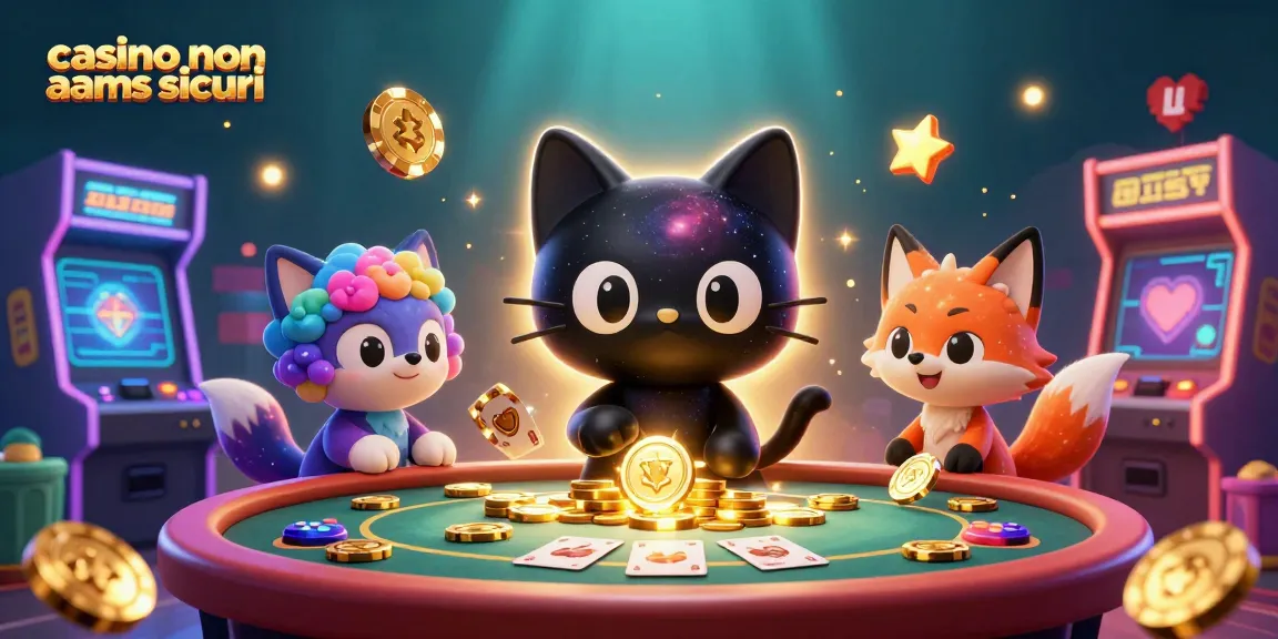 Gioca e vinci nei casinò non AAMS sicuri con questa scena vivace e colorata piena di divertimento.