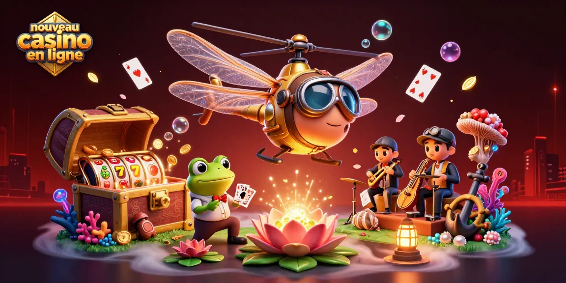 Découvrez un nouveau casino en ligne avec un dragon volant, un croupier grenouille et un groupe de grillons.