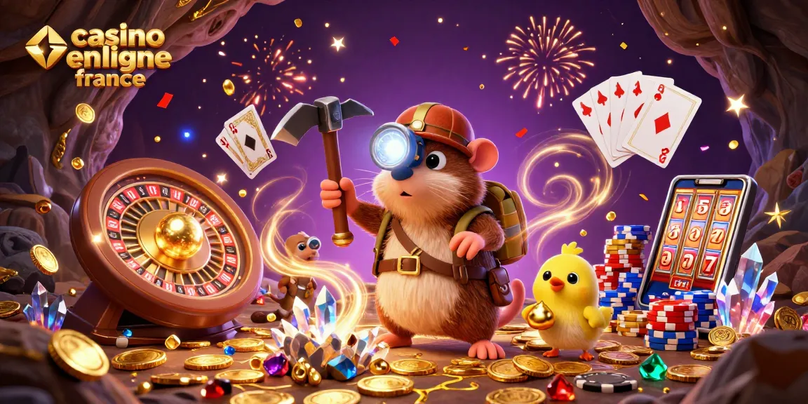 Célébrez le jeu au casino en ligne France avec un mole, des gemmes dorées et une volée de pièces dynamiques.