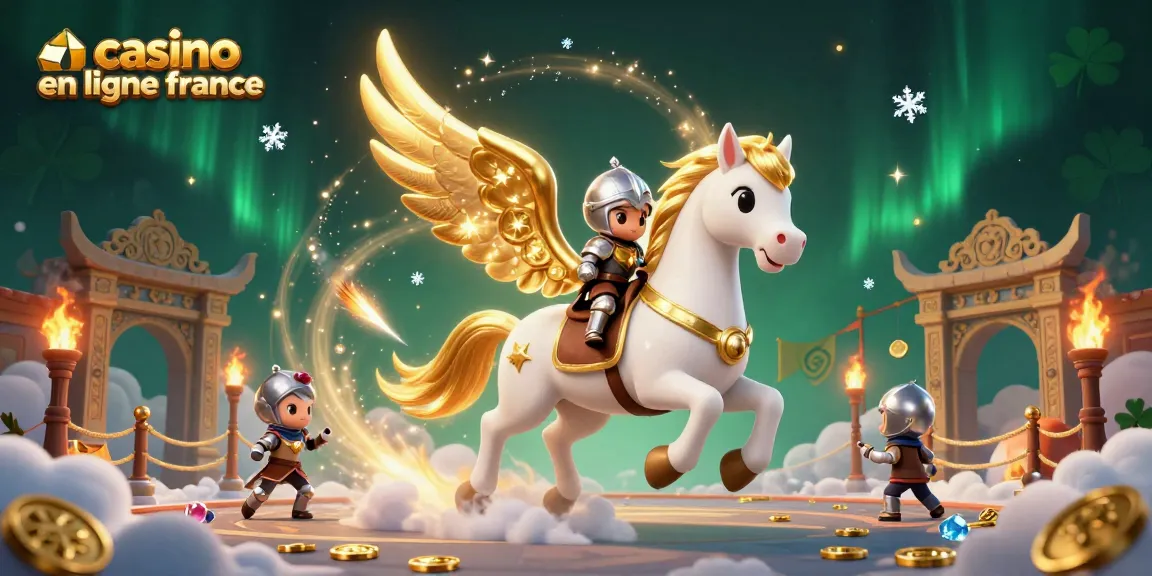 Illustrez vos gains avec casino en ligne France, cheval céleste et ambiance royale en 3D.
